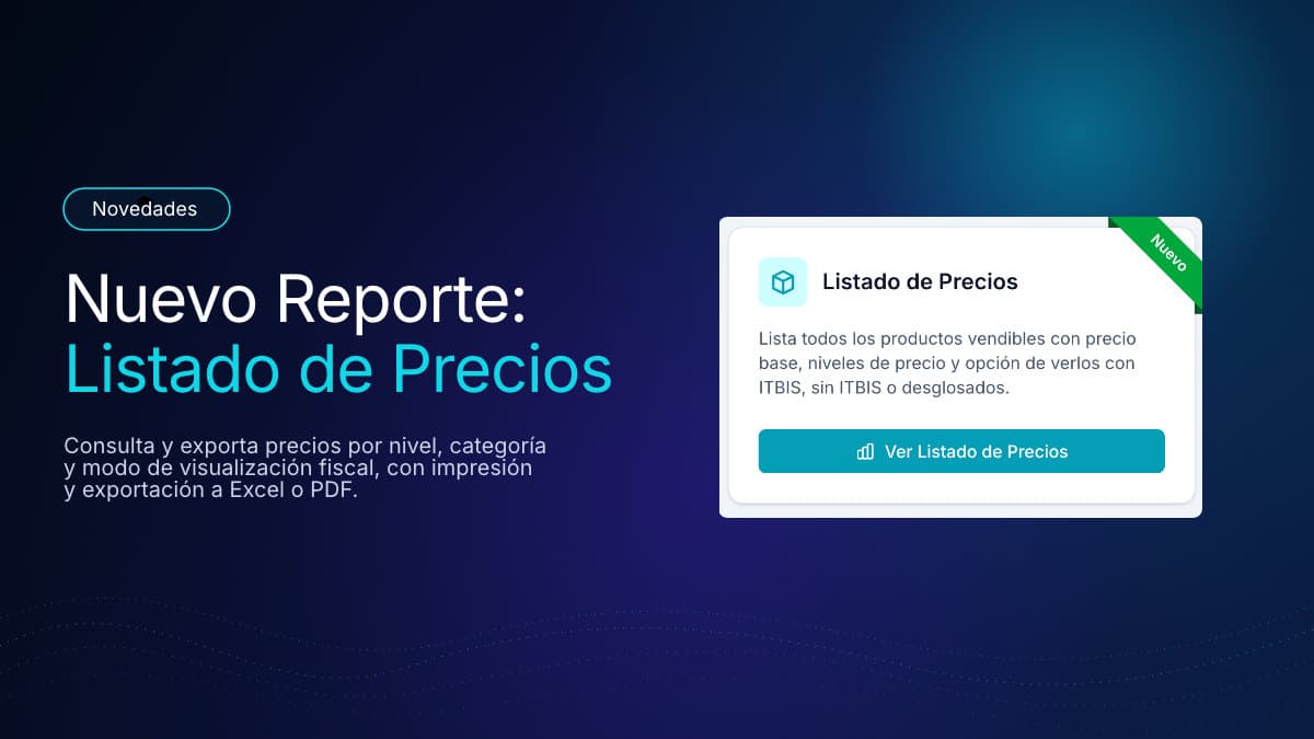 Nuevo reporte: Listado de Precios